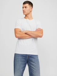 Jack & Jones T-Shirt Essentials JJEORGANIC BASIC TEE SS O-NE (5er-Pack) schwarz / weiß