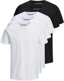 T-Shirt JJEORGANIC BASIC TEE SS O-NE 5PK MP NOOS (Packung, 5-tlg., 5er-Pack)