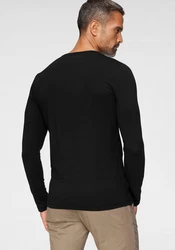 TOMMY HILFIGER Shirt STRETCH SLIM FIT LONG SLEEVE schwarz