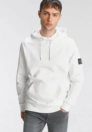 Kapuzensweatshirt MONOGRAM SLEEVE BADGE HOODIE mit hochwertigem Markenbadge auf dem rmel