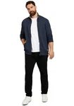 TOM TAILOR Sweatjacke mit Stehkragen Dunkelblau/Grau/Blau/Hellblau