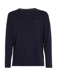 TOMMY HILFIGER Shirt STRETCH SLIM FIT LONG SLEEVE blau
