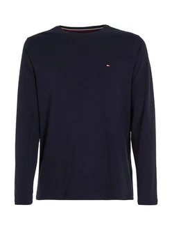 TOMMY HILFIGER Shirt STRETCH SLIM FIT LONG SLEEVE blau