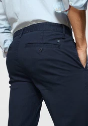Marc O'Polo Chinohose Regular-Fit Dunkelblau/Blau/Hellblau