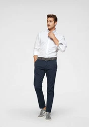 Marc O'Polo Chinohose Regular-Fit Dunkelblau/Blau/Hellblau