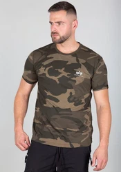 ALPHA INDUSTRIES T-Shirt hellbraun/khaki/oliv/weiß