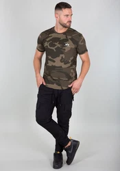 ALPHA INDUSTRIES T-Shirt hellbraun/khaki/oliv/weiß