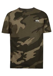 ALPHA INDUSTRIES T-Shirt hellbraun/khaki/oliv/weiß