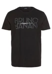 Bruno Banani T-Shirt kurzarm schmal geschnitten Dunkelbraun/Grau/Schwarz/Dunkelgrün