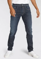 Replay Slim-fit Jeans ANBASS HYPERFLEX BIO Dunkelblau/Hellblau