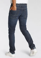 Replay Slim-fit Jeans ANBASS HYPERFLEX BIO Dunkelblau/Hellblau