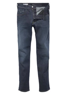 Replay Slim-fit Jeans ANBASS HYPERFLEX BIO Dunkelblau/Hellblau