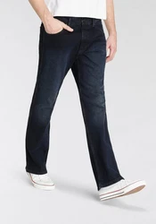 Wrangler Bootcut Jeans Jacksville Dunkelblau/Blau/Hellblau