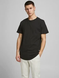 Jack & Jones T-Shirt JJENOA 3er Pack Weiß/Grau/Schwarz/Dunkelblau/Beige