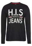 H.I.S Langarmshirt Basic-Schnitt Schwarz