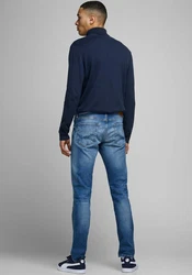 Jack & Jones Sweatshirt JJEEMIL KNIT ROLL NECK NOOS Navy Blazer