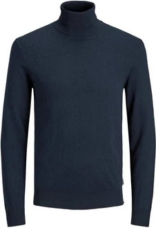 Jack & Jones Sweatshirt JJEEMIL KNIT ROLL NECK NOOS Navy Blazer Jack & Jones Sweatshirt JJEEMIL KNIT ROLL NECK NOOS Navy Blazer