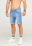 behype Shorts MALAY im 5-Pocket-Stil Hellblau/Blau