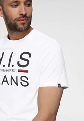 H.I.S Rundhalsshirt (2er-Pack) Schwarz/Weiß