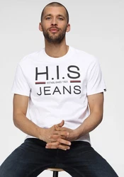 H.I.S Rundhalsshirt (2er-Pack) Schwarz/Weiß
