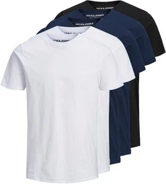 T-Shirt JJEORGANIC BASIC TEE SS O-NE 5PK MP NOOS (Packung, 5-tlg., 5er-Pack)