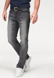 Straight-Jeans Hutch gerade Beinform, teilweise mit modischen Destroyed-Effekten