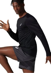 Asics Laufshirt CORE LS TOP Schwarz/Rot