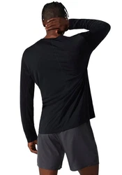 Asics Laufshirt CORE LS TOP Schwarz/Rot