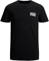 Jack & Jones T-Shirt JJECORP LOGO 3er PACK Schwarz/Hellblau/Dunkelblau/Dunkelgrau