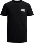 Jack & Jones T-Shirt JJECORP LOGO 3er PACK Schwarz/Hellblau/Dunkelblau/Dunkelgrau