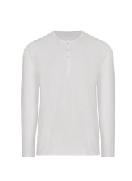 Longsleeve Langarmshirt mit Knopfleiste (1-tlg)