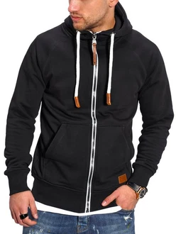 behype Sweatjacke BHTANSER Schwarz/Dunkelgrau behype Sweatjacke BHTANSER Schwarz/Dunkelgrau