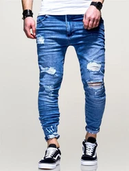 behype Slim-fit-Jeans Dino Blau/Hellblau/Dunkelblau