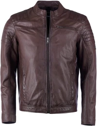 Lederjacke Rocha aus Lammnappaleder, schmaler Schnitt, mit Eingrifftaschen