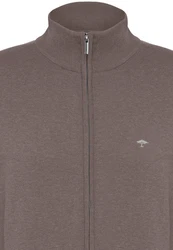 FYNCH-HATTON Strickjacke mit Reißverschluss Grau/Braun/Lila