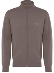 FYNCH-HATTON Strickjacke mit Reißverschluss Grau/Braun/Lila