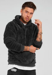behype Kapuzensweatshirt HOOD Schwarz/Hellblau/Dunkelgrau