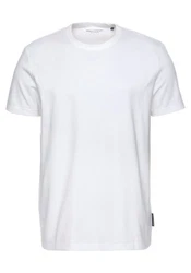 Marc O'Polo T-Shirt (GOTS) Rundhals-T-Shirt Regular Weiß/Creme/Grau
