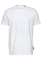 Marc O'Polo T-Shirt (GOTS) Rundhals-T-Shirt Regular Weiß/Creme/Grau