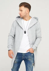 behype Strickjacke JAROMIR Grau/Hellgrau