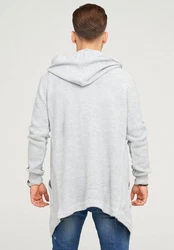 behype Strickjacke JAROMIR Grau/Hellgrau