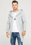 behype Strickjacke JAROMIR Grau/Hellgrau