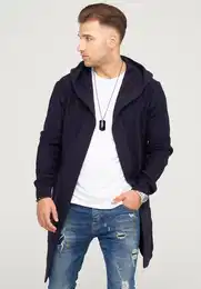 Strickjacke JAROMIR mit kuscheliger Kapuze