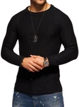 2Y Premium Strickpullover JOSCHUA Schwarz