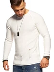 2Y Premium Strickpullover JOSCHUA Creme/Weiß/Beige/Khaki/Schwarz