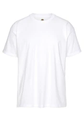 Fruit of the Loom T-Shirt mit Rundhalsausschnitt Dunkelblau/Weiß