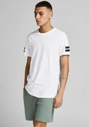 Jack & Jones T-Shirt Boro Weiß/Creme/Dunkelblau/Hellblau