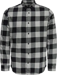 Only & Sons Hemd Gudmund Schwarz/Dunkelgrau/Grau