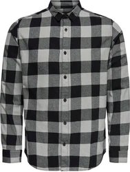 Only & Sons Hemd Gudmund Schwarz/Dunkelgrau/Grau