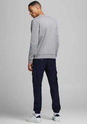JACK & JONES Herren JJEBASIC Sweat Crew Neck NOOS 12181903 Grau